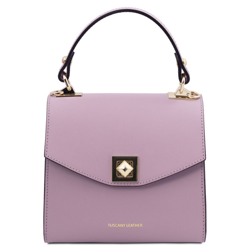 TL Bag Mini-Handtasche aus Leder lila