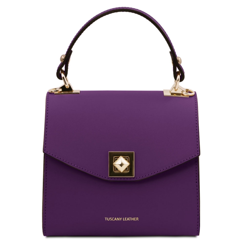 TL Bag Mini-Handtasche aus Leder purple TL Bag Mini-Handtasche aus Leder purple