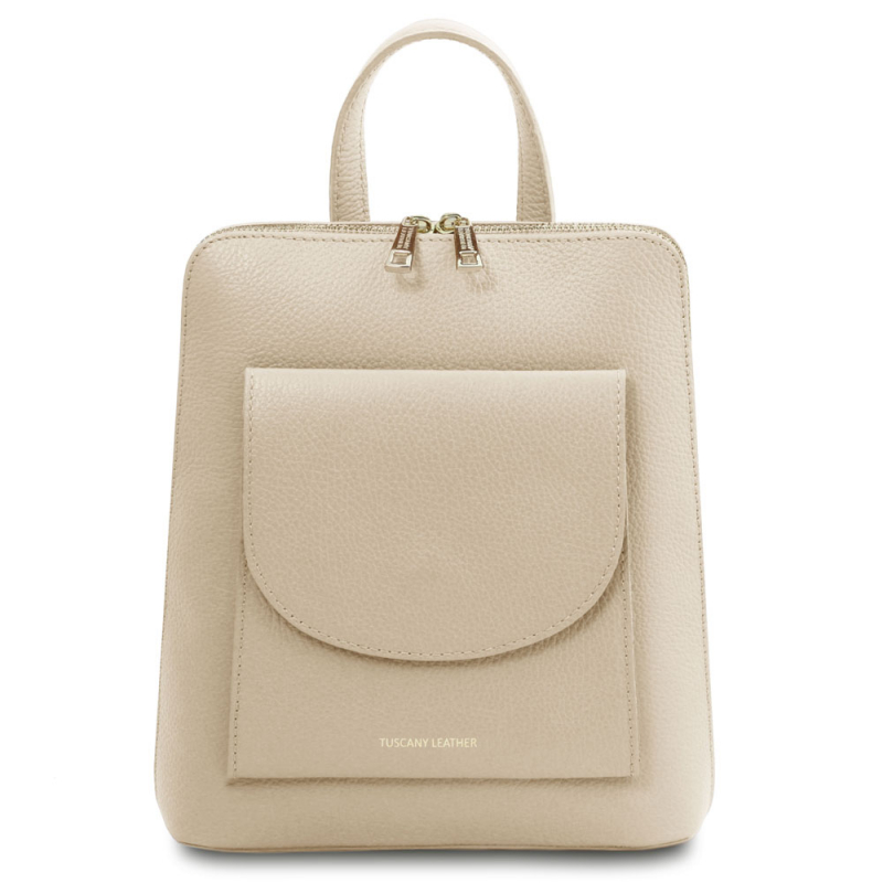 Tuscany Leather Damen-Rucksack klein beige Tuscany Leather Damen-Rucksack klein beige