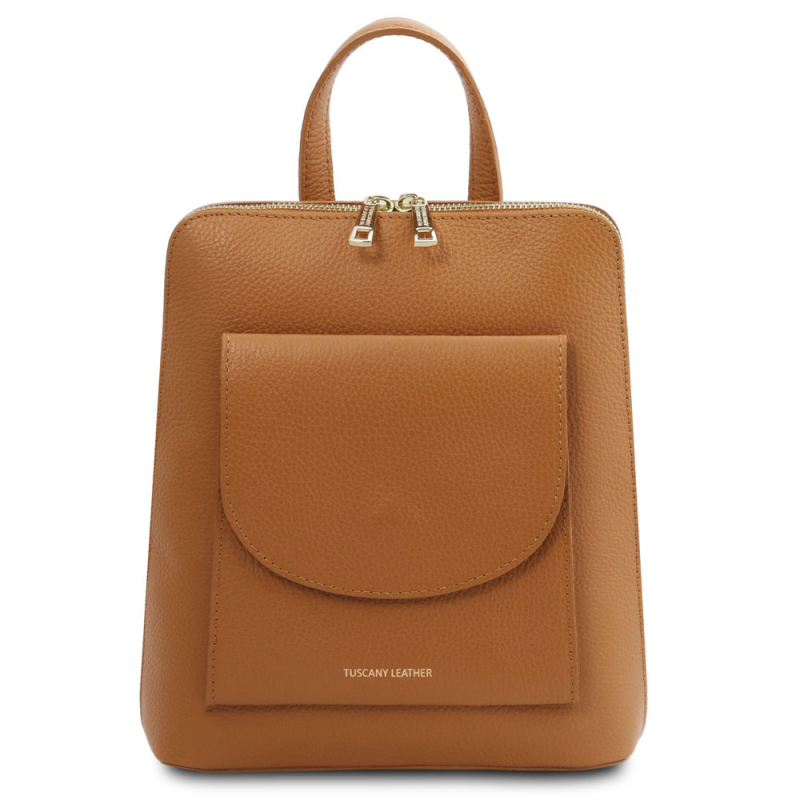 Tuscany Leather Damen-Rucksack klein cognac Tuscany Leather Damen-Rucksack klein cognac