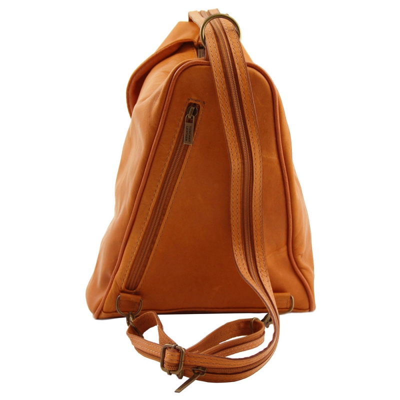 Tuscany Leather Leder-Rucksack Delhi cognac Rückseite Tuscany Leather Leder-Rucksack Delhi cognac Rückseite
