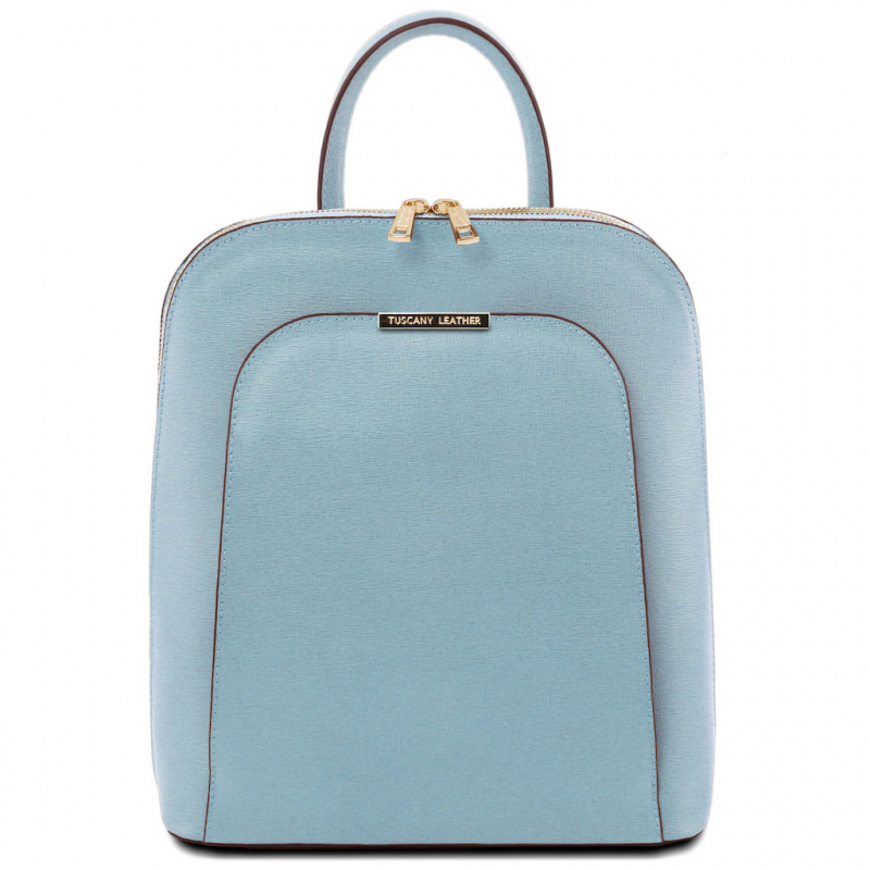 Tuscany Leather Rucksack Leder himmelblau Tuscany Leather Rucksack Leder himmelblau