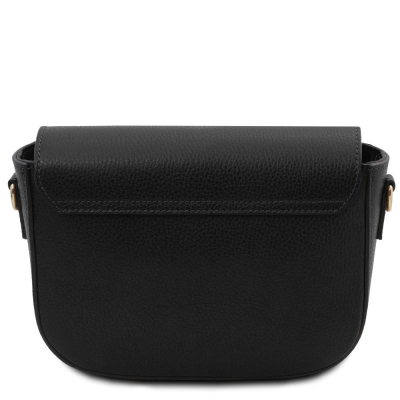 Tuscany Leather Schultertasche schwarz Rückseite Tuscany Leather Schultertasche schwarz Rückseite