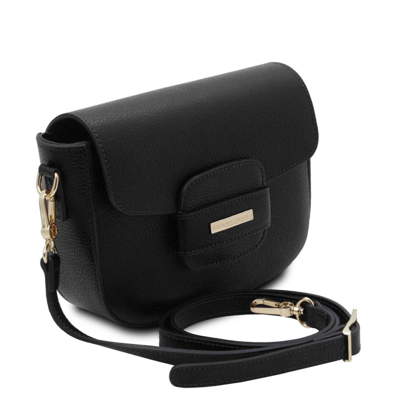Tuscany Leather Schultertasche schwarz Seite Tuscany Leather Schultertasche schwarz Seite