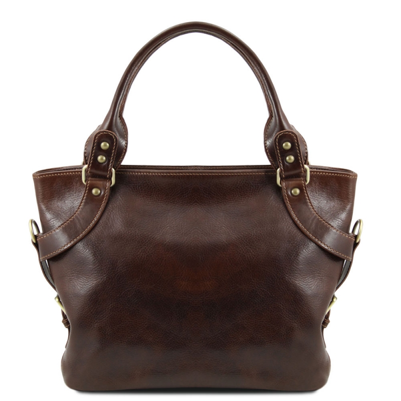 Tuscany Leather Leder-Shopper Ileana dunkelbraun Tuscany Leather Leder-Shopper Ileana dunkelbraun