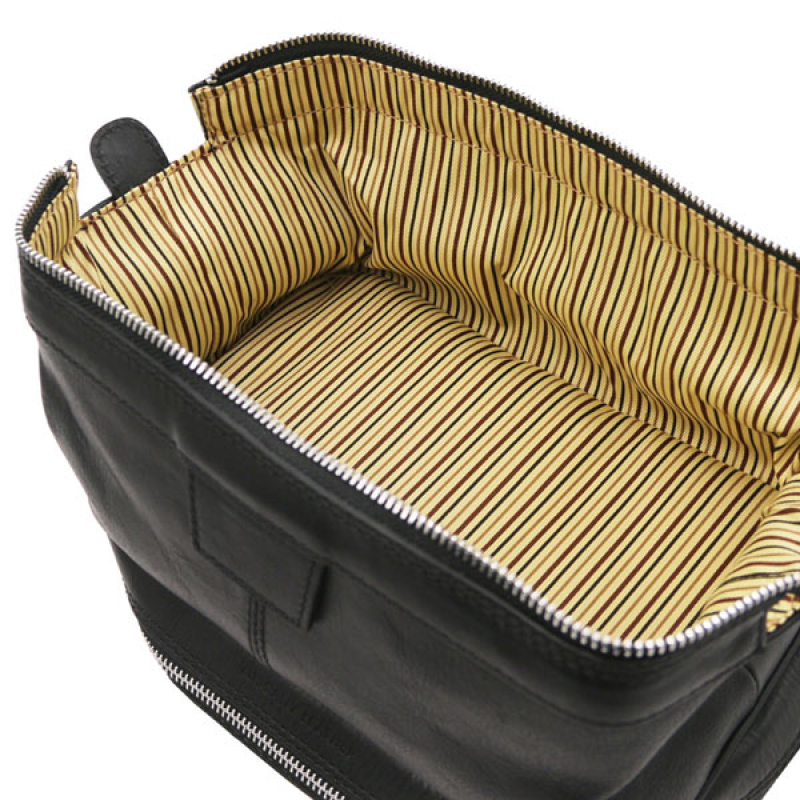 Tuscany Leather Leder Kulturtasche Jacob interieur Tuscany Leather Leder Kulturtasche Jacob interieur