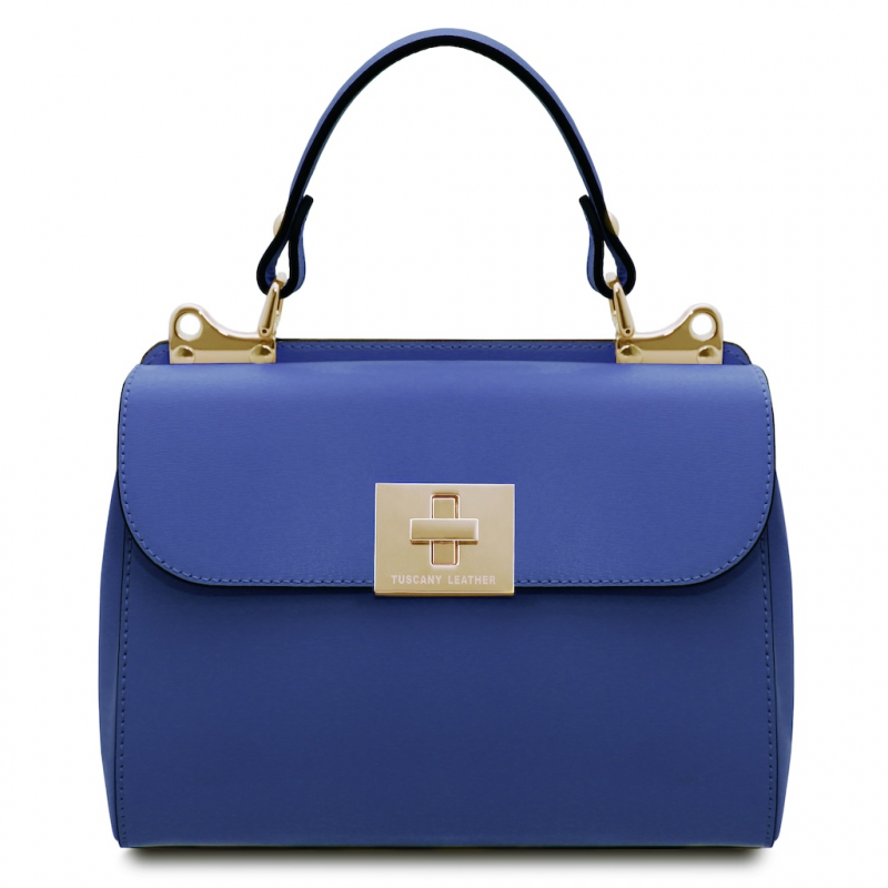 Tuscany Leather Leder Handtasche "Armonia" blau