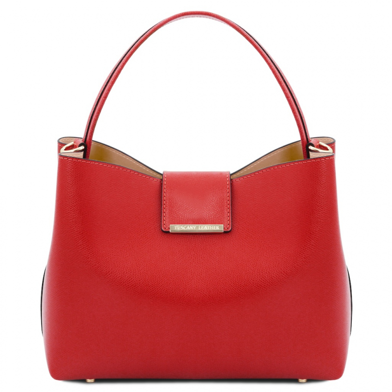 Tuscany Leather Schultertasche Clio rot