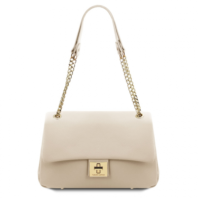 Tuscany Leather Schultertasche "Elettra" beige