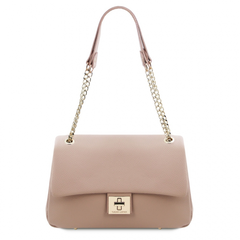 Tuscany Leather Schultertasche "Elettra" nude