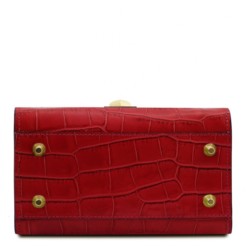 Mini-Handtasche "Atena" Kroko Boden Mini-Handtasche "Atena" Kroko Boden