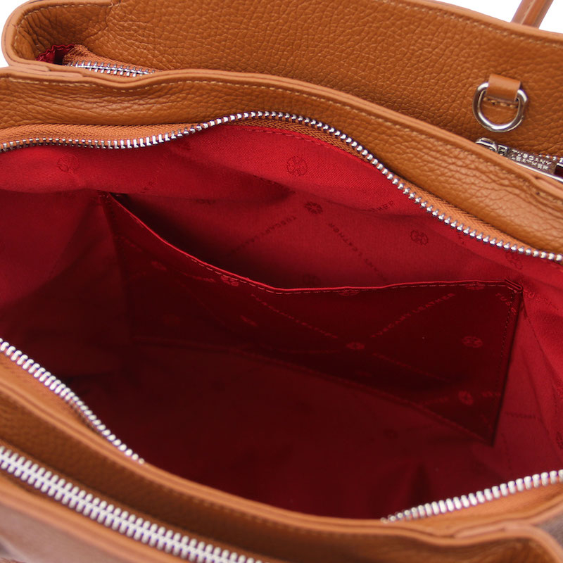 Leder-Handtasche Tulipan interieur-1 Leder-Handtasche Tulipan interieur-1