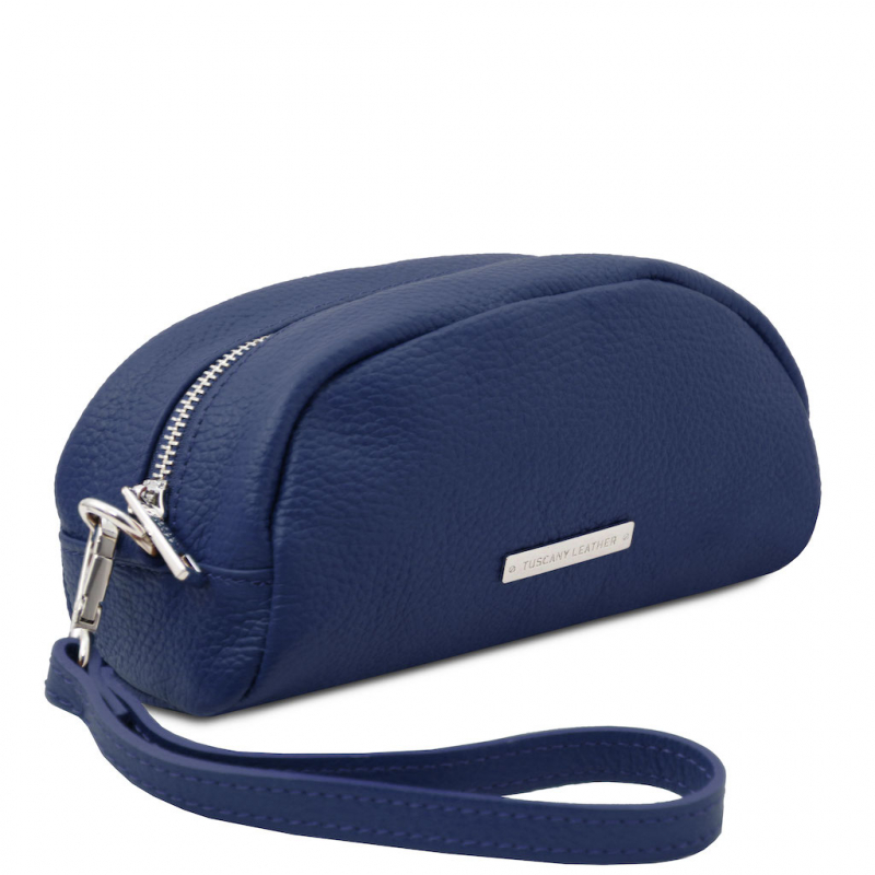 Tuscany Leather Kosmetiktasche Clutch dunkelblau Tuscany Leather Kosmetiktasche Clutch dunkelblau