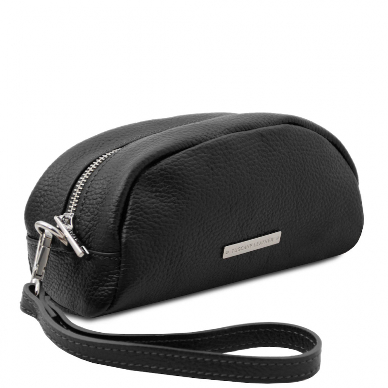 Tuscany Leather Kosmetiktasche Clutch schwarz Tuscany Leather Kosmetiktasche Clutch schwarz