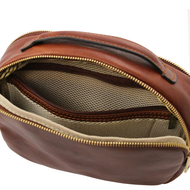 Tuscany Leather Kulturtasche aus Leder "Marvin" Vorfach Tuscany Leather Kulturtasche aus Leder "Marvin" Vorfach