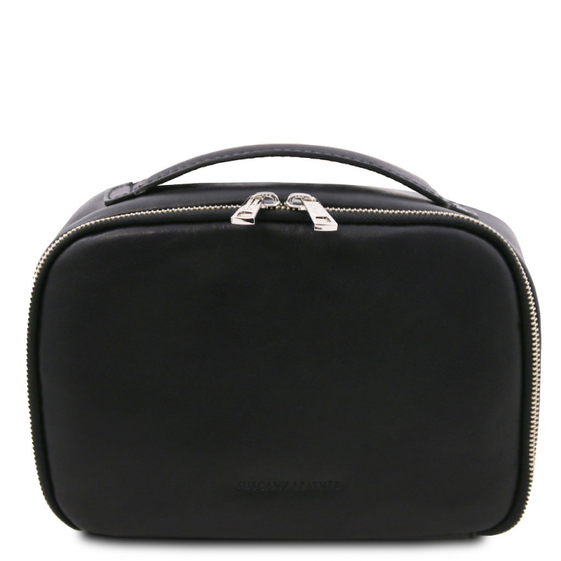 Tuscany Leather Kulturtasche aus Leder "Marvin" schwarz Tuscany Leather Kulturtasche aus Leder "Marvin" schwarz