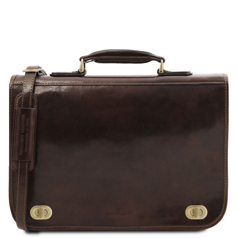 Tuscany Leather Messenger Aktentasche Siena dunkelbraun Tuscany Leather Messenger Aktentasche Siena dunkelbraun