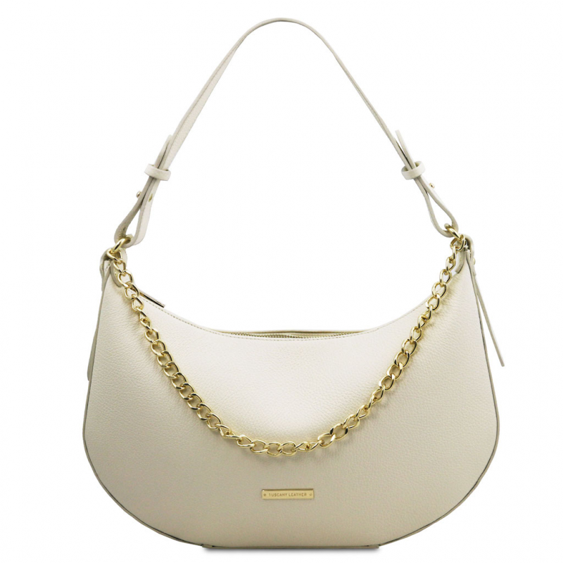 Tuscany Leather Schultertasche "Laura" elfenbein Tuscany Leather Schultertasche "Laura" elfenbein