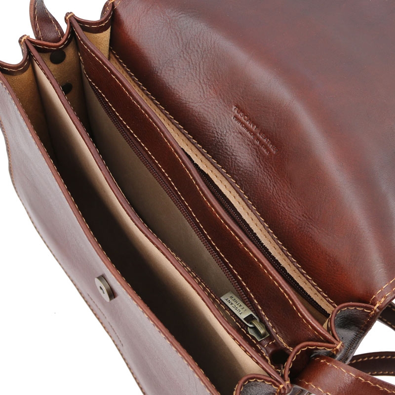 Leder Umhängetasche Greta interieur-1 Leder Umhängetasche Greta interieur-1
