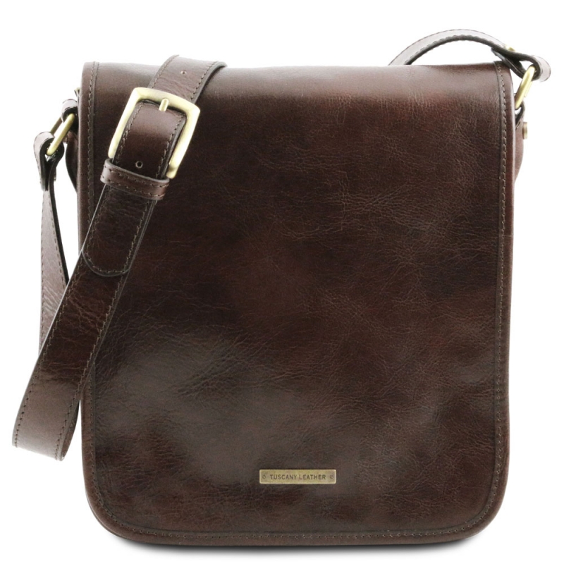 TL Messenger Leder-Umhängetasche dunkelbraun TL Messenger Leder-Umhängetasche dunkelbraun