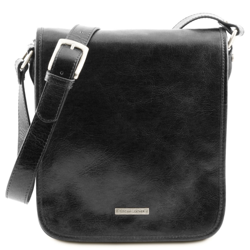 TL Messenger Leder-Umhängetasche schwarz TL Messenger Leder-Umhängetasche schwarz