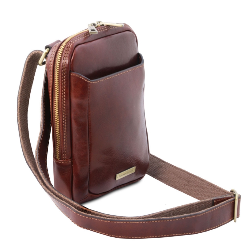 Tuscany Leather Leder Umhängetasche Mark Seitlich Tuscany Leather Leder Umhängetasche Mark Seitlich