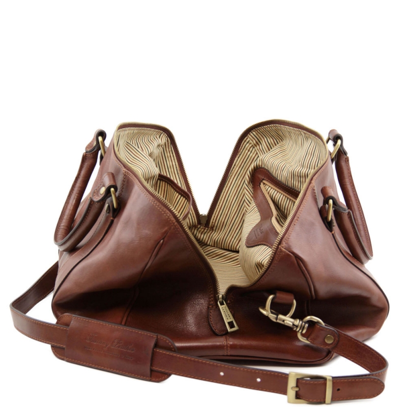 TL Voyager Leder-Weekender klein Interieur TL Voyager Leder-Weekender klein Interieur