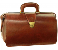 Old Angler Leder Doktortasche Braun