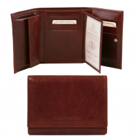 Damen Leder Geldbörse TL140790 Braun