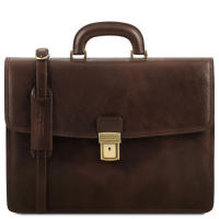 Leder Aktentasche Amalfi Dunkelbraun