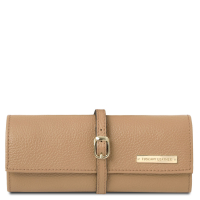 Tuscany Leather Schmuckrolle Leder Champagner