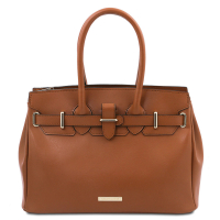 TL Bag Handtasche Leder Cognac