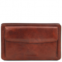 Herrentasche Handgelenktasche Denis Braun
