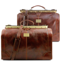 Leder Reisetaschen-Set Madrid braun
