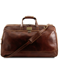 Leder-Reisetrolley Bora Bora gross braun