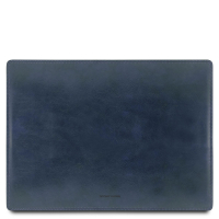Tuscany Leather Schreibtischunterlage Leder blau