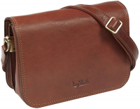 Tony Perotti Damen Umhängetasche Medium braun