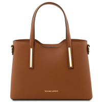 Tuscany Leather Leder-Handtasche Olimpia klein cognac