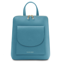Tuscany Leather Damen-Rucksack klein himmelblau