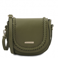 Tuscany Leather Schultertasche Saddle tannengrün
