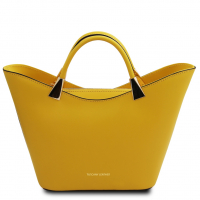 Tuscany Leather Handtasche Konisch gelb