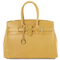 Tuscany Leather XL Handtasche Summer pastell-gelb